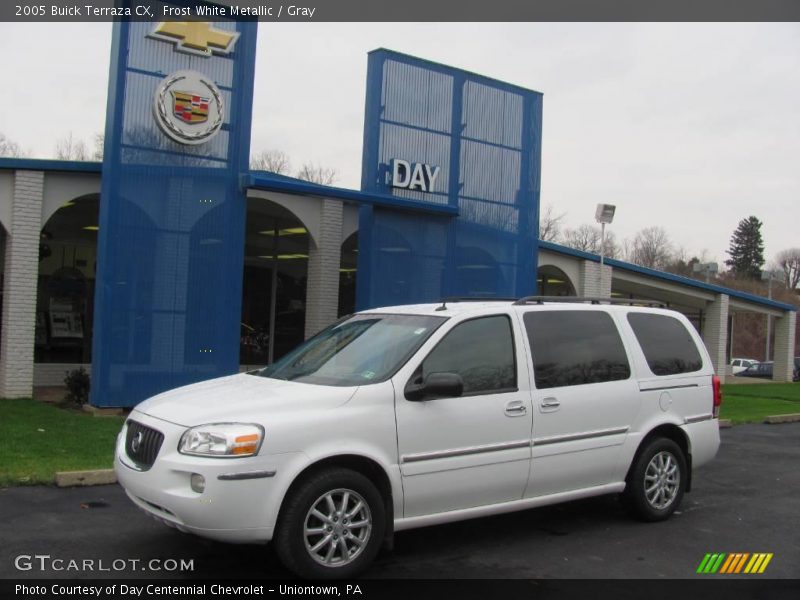 Frost White Metallic / Gray 2005 Buick Terraza CX