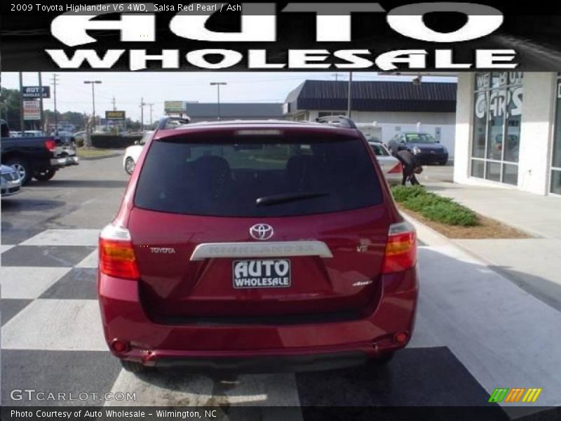 Salsa Red Pearl / Ash 2009 Toyota Highlander V6 4WD