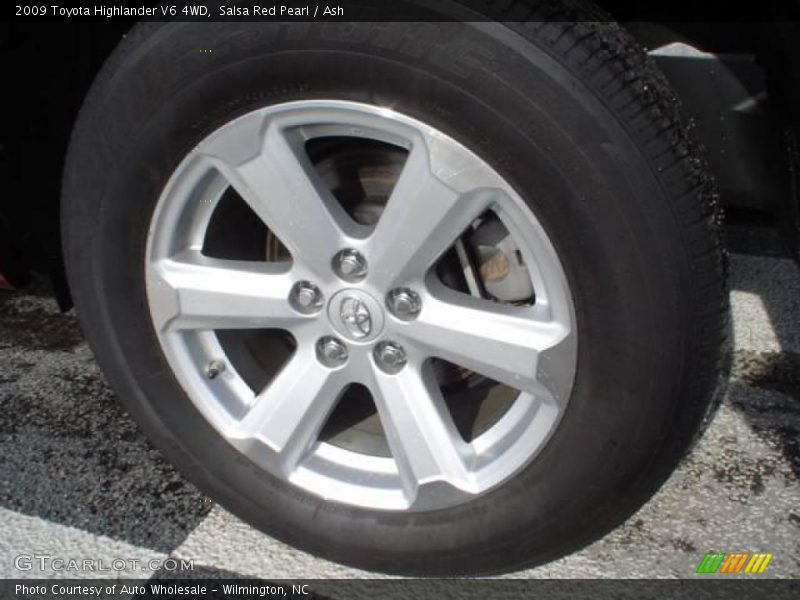 Salsa Red Pearl / Ash 2009 Toyota Highlander V6 4WD