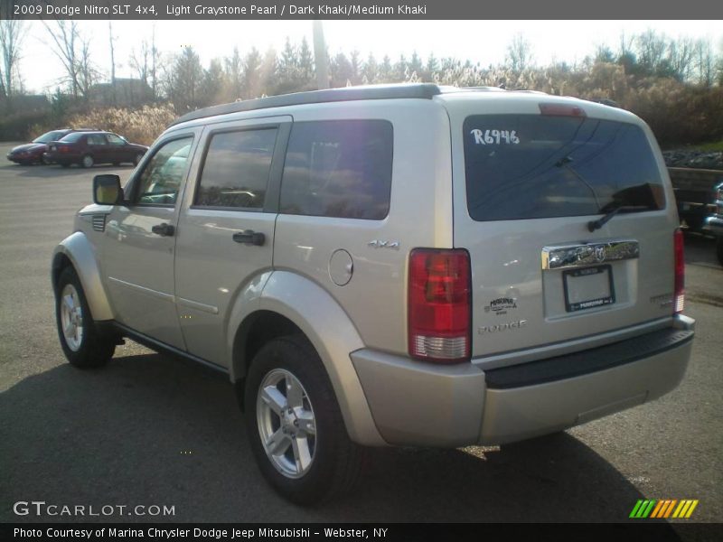 Light Graystone Pearl / Dark Khaki/Medium Khaki 2009 Dodge Nitro SLT 4x4