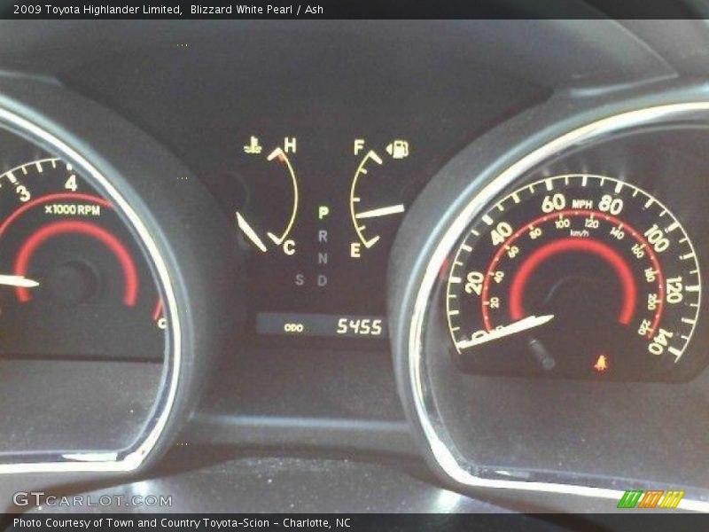 Blizzard White Pearl / Ash 2009 Toyota Highlander Limited