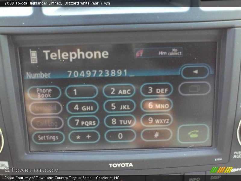 Blizzard White Pearl / Ash 2009 Toyota Highlander Limited