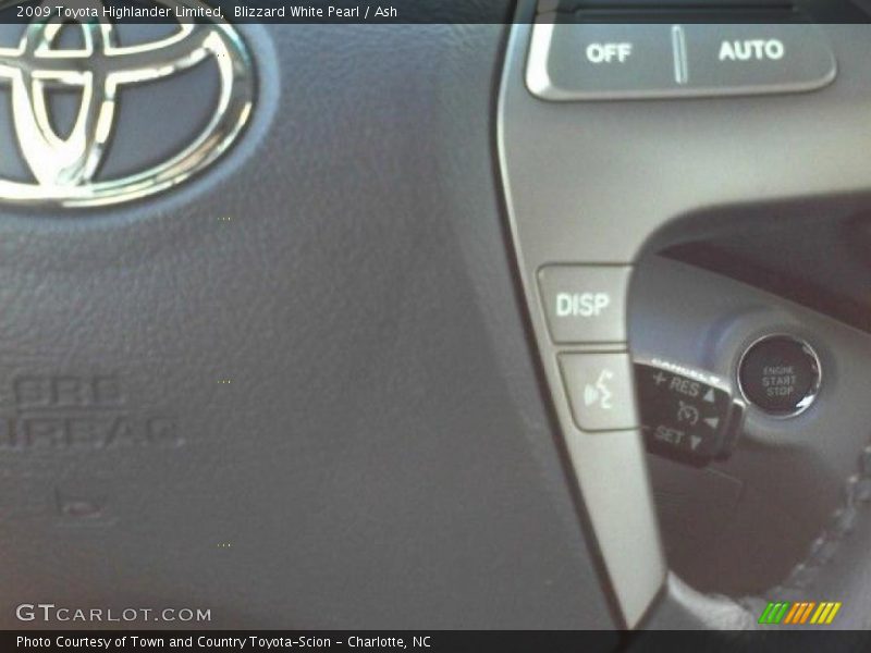 Blizzard White Pearl / Ash 2009 Toyota Highlander Limited