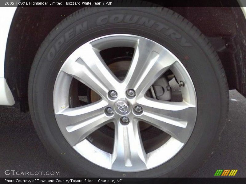 Blizzard White Pearl / Ash 2009 Toyota Highlander Limited