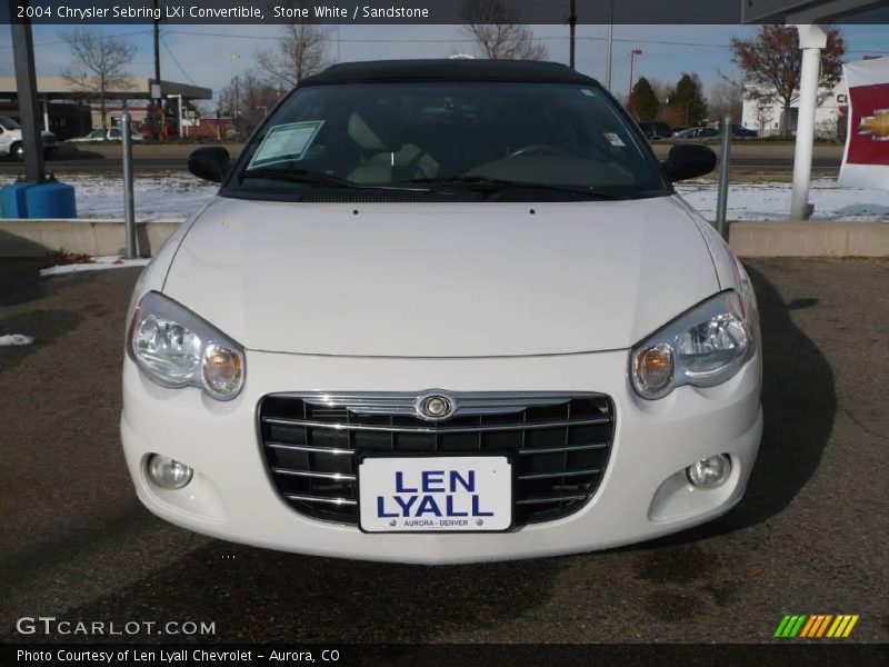 Stone White / Sandstone 2004 Chrysler Sebring LXi Convertible