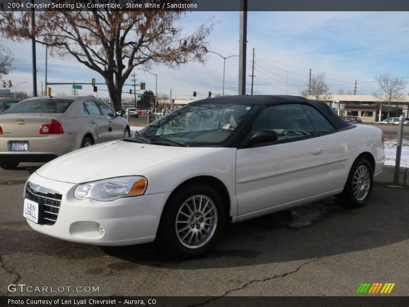 Stone White / Sandstone 2004 Chrysler Sebring LXi Convertible