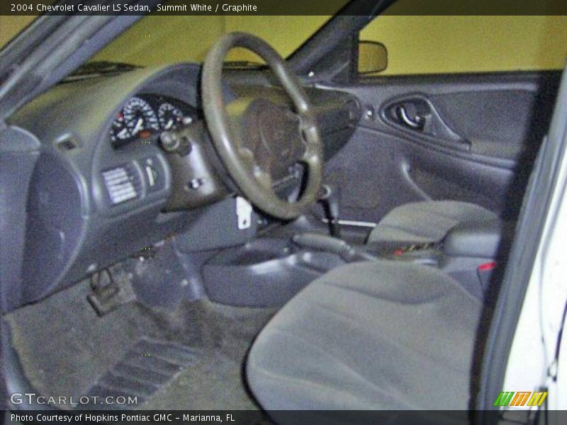 Summit White / Graphite 2004 Chevrolet Cavalier LS Sedan