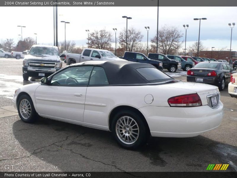 Stone White / Sandstone 2004 Chrysler Sebring LXi Convertible