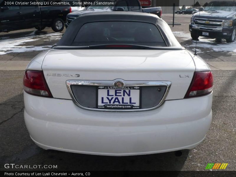 Stone White / Sandstone 2004 Chrysler Sebring LXi Convertible