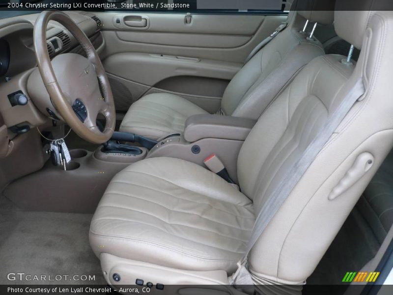 Stone White / Sandstone 2004 Chrysler Sebring LXi Convertible