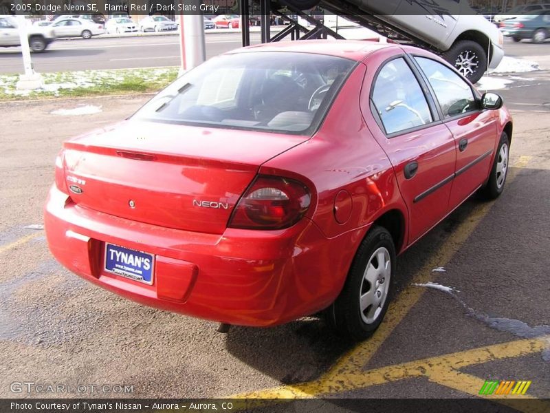 Flame Red / Dark Slate Gray 2005 Dodge Neon SE