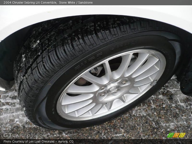 Stone White / Sandstone 2004 Chrysler Sebring LXi Convertible