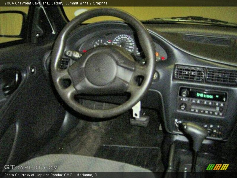 Summit White / Graphite 2004 Chevrolet Cavalier LS Sedan