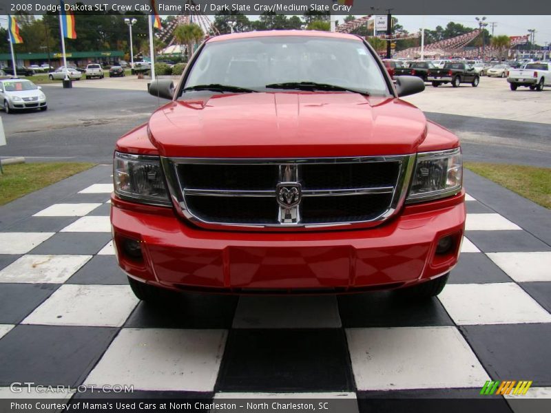 Flame Red / Dark Slate Gray/Medium Slate Gray 2008 Dodge Dakota SLT Crew Cab