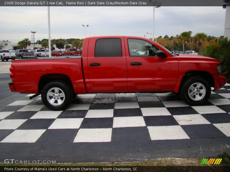 Flame Red / Dark Slate Gray/Medium Slate Gray 2008 Dodge Dakota SLT Crew Cab