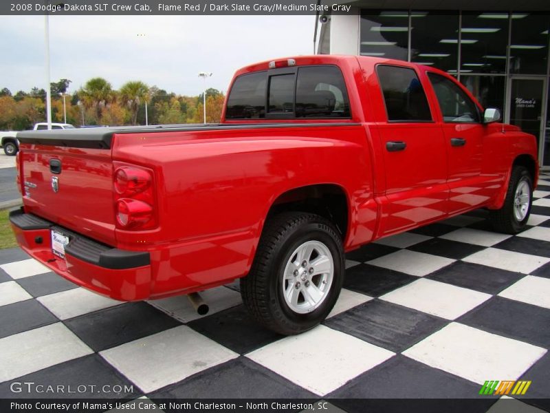 Flame Red / Dark Slate Gray/Medium Slate Gray 2008 Dodge Dakota SLT Crew Cab