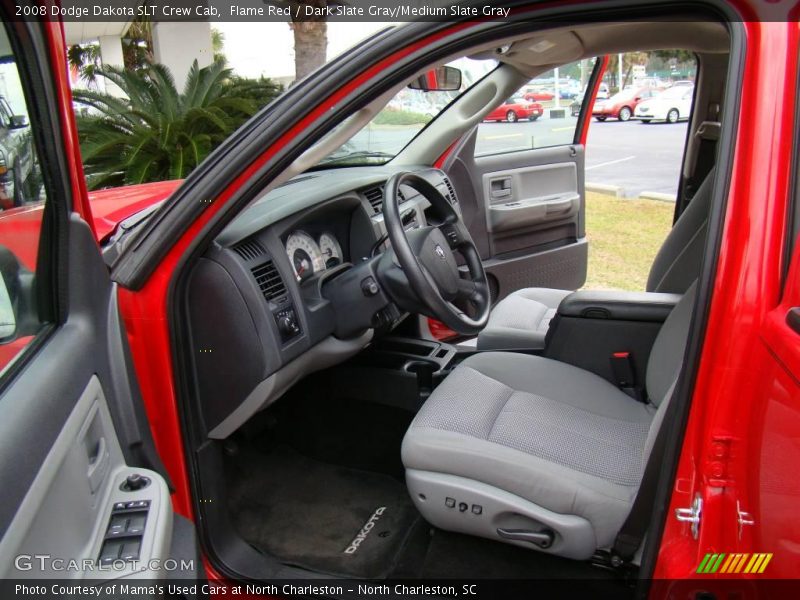 Flame Red / Dark Slate Gray/Medium Slate Gray 2008 Dodge Dakota SLT Crew Cab