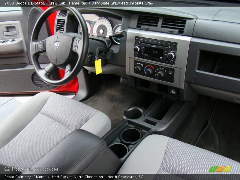 Flame Red / Dark Slate Gray/Medium Slate Gray 2008 Dodge Dakota SLT Crew Cab