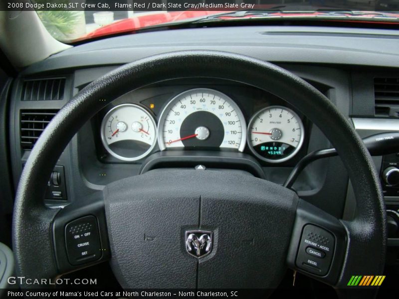Flame Red / Dark Slate Gray/Medium Slate Gray 2008 Dodge Dakota SLT Crew Cab