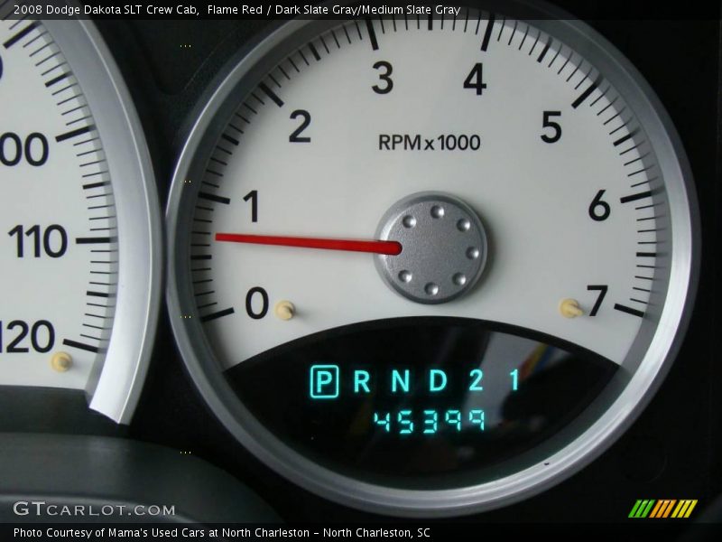 Flame Red / Dark Slate Gray/Medium Slate Gray 2008 Dodge Dakota SLT Crew Cab