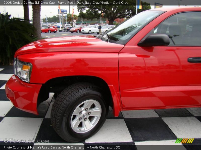 Flame Red / Dark Slate Gray/Medium Slate Gray 2008 Dodge Dakota SLT Crew Cab