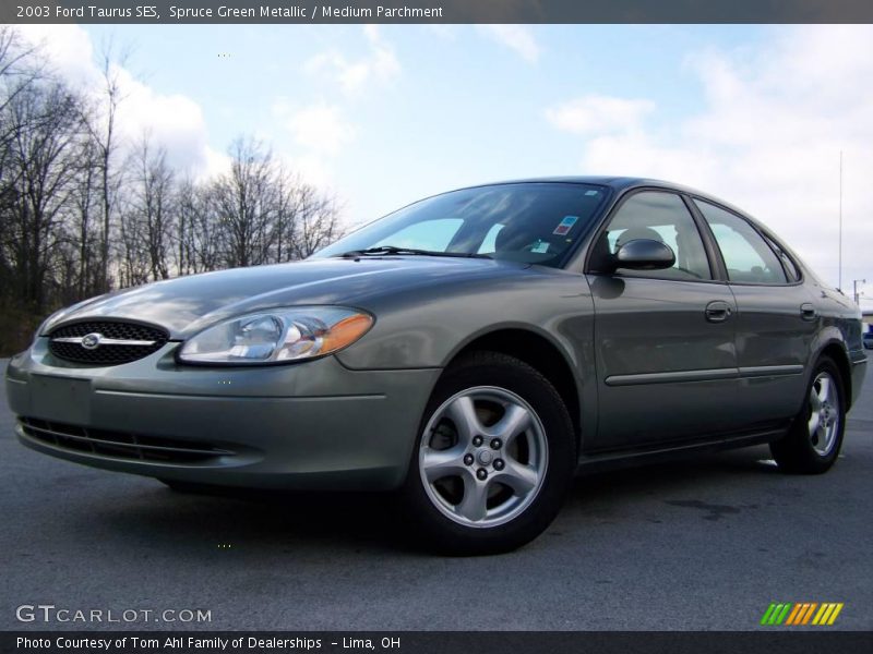 Spruce Green Metallic / Medium Parchment 2003 Ford Taurus SES