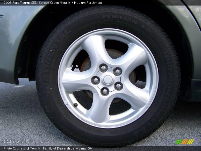 Spruce Green Metallic / Medium Parchment 2003 Ford Taurus SES