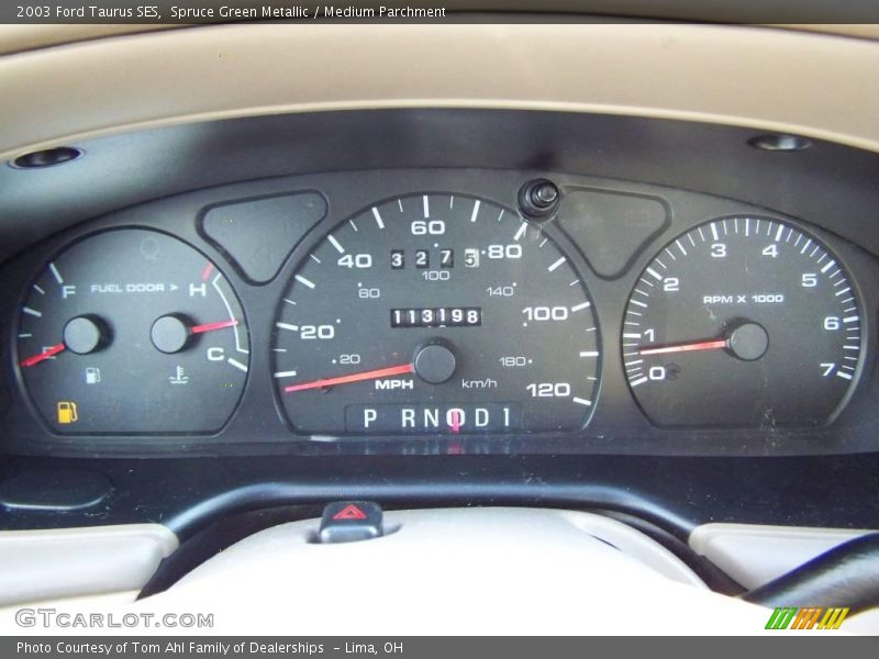 Spruce Green Metallic / Medium Parchment 2003 Ford Taurus SES
