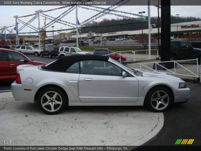 Silver Metallic / Dark Charcoal 2003 Ford Mustang Cobra Convertible