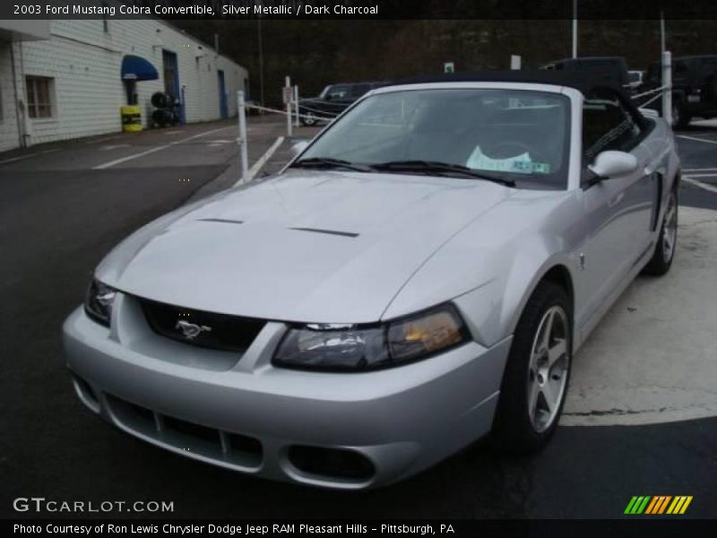 Silver Metallic / Dark Charcoal 2003 Ford Mustang Cobra Convertible