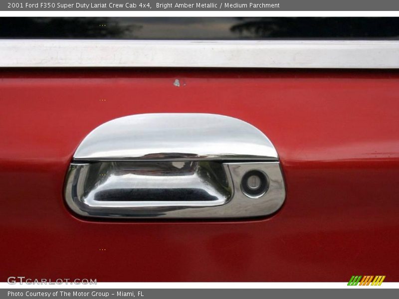 Bright Amber Metallic / Medium Parchment 2001 Ford F350 Super Duty Lariat Crew Cab 4x4