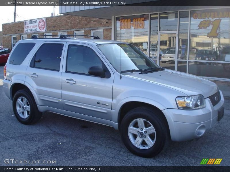 Silver Metallic / Medium/Dark Flint Grey 2005 Ford Escape Hybrid 4WD