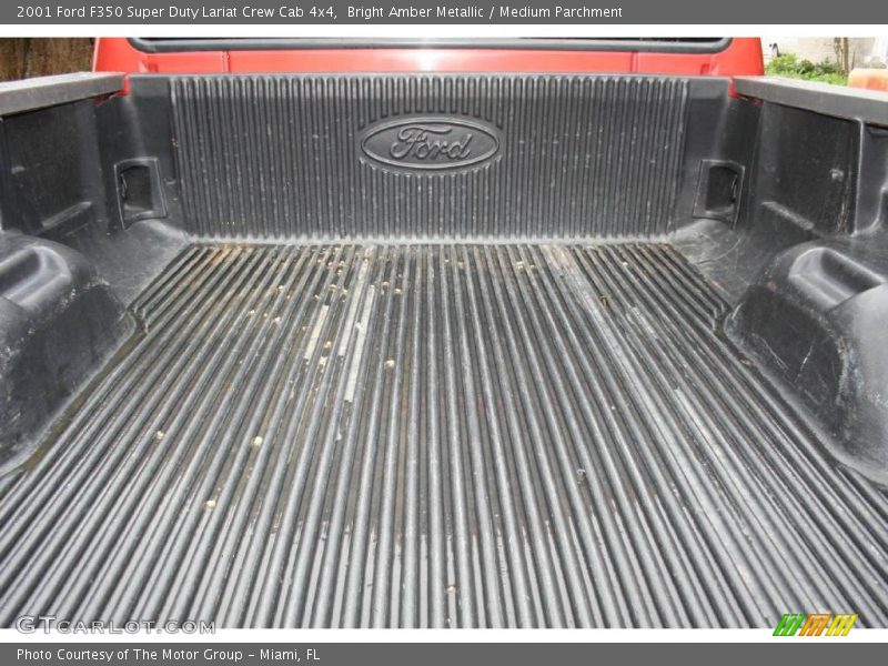 Bright Amber Metallic / Medium Parchment 2001 Ford F350 Super Duty Lariat Crew Cab 4x4