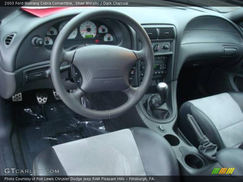 Silver Metallic / Dark Charcoal 2003 Ford Mustang Cobra Convertible