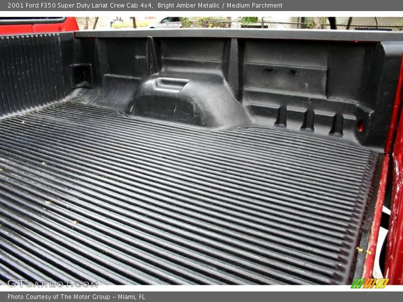Bright Amber Metallic / Medium Parchment 2001 Ford F350 Super Duty Lariat Crew Cab 4x4