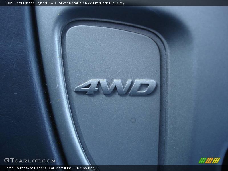 Silver Metallic / Medium/Dark Flint Grey 2005 Ford Escape Hybrid 4WD