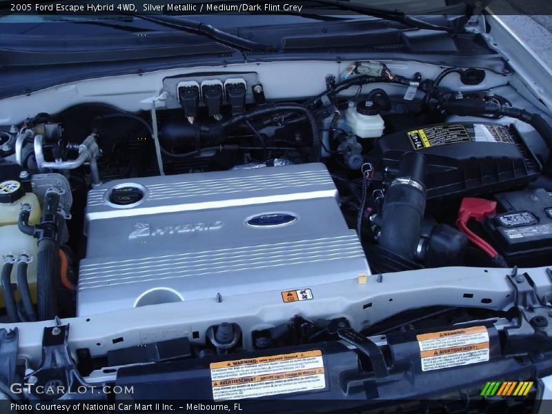 Silver Metallic / Medium/Dark Flint Grey 2005 Ford Escape Hybrid 4WD