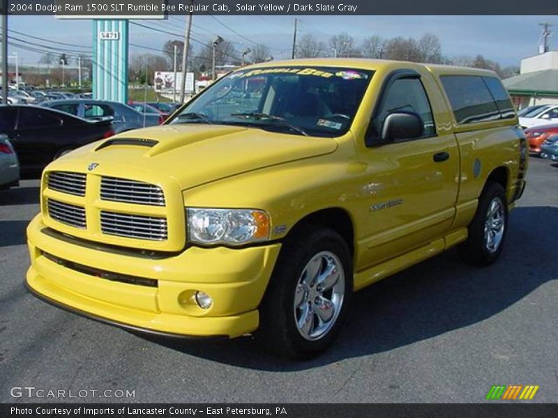 Solar Yellow / Dark Slate Gray 2004 Dodge Ram 1500 SLT Rumble Bee Regular Cab