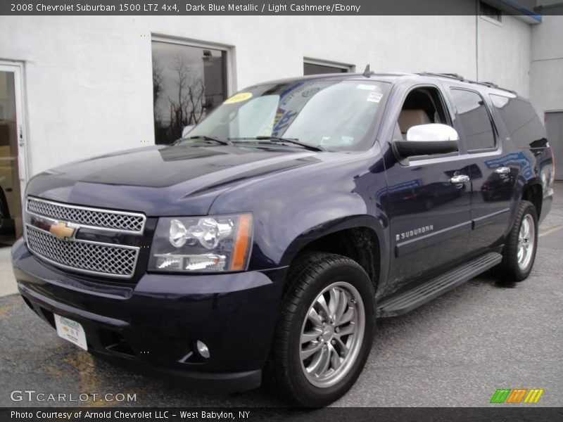 Dark Blue Metallic / Light Cashmere/Ebony 2008 Chevrolet Suburban 1500 LTZ 4x4