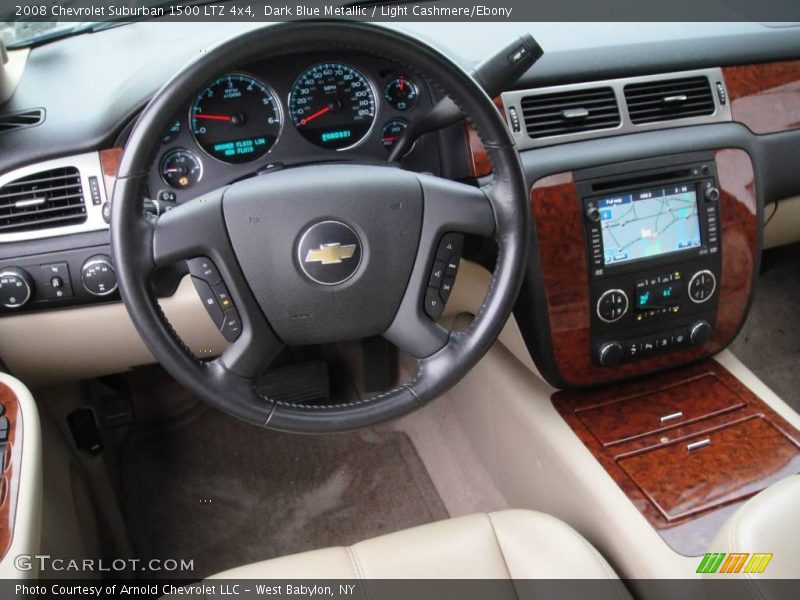 Dark Blue Metallic / Light Cashmere/Ebony 2008 Chevrolet Suburban 1500 LTZ 4x4