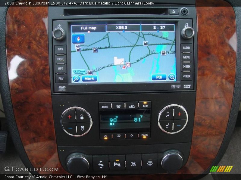 Dark Blue Metallic / Light Cashmere/Ebony 2008 Chevrolet Suburban 1500 LTZ 4x4