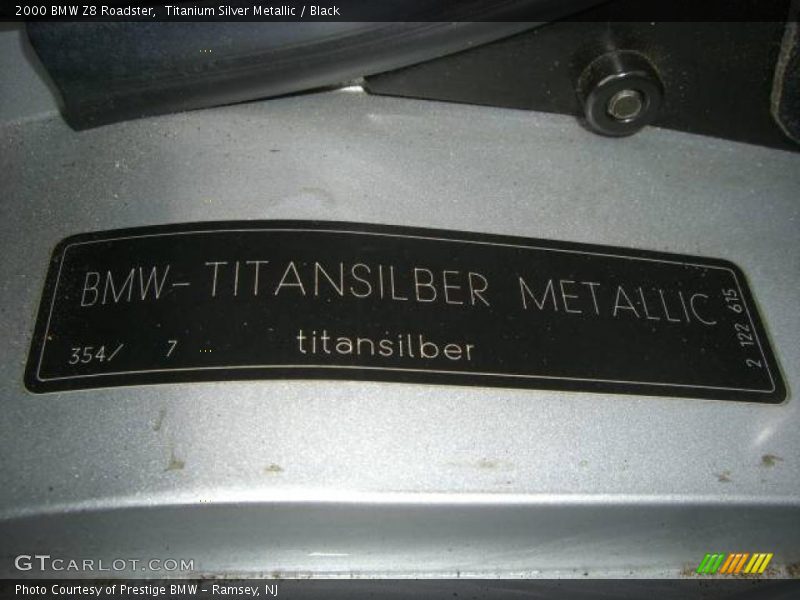 Titanium Silver Metallic / Black 2000 BMW Z8 Roadster