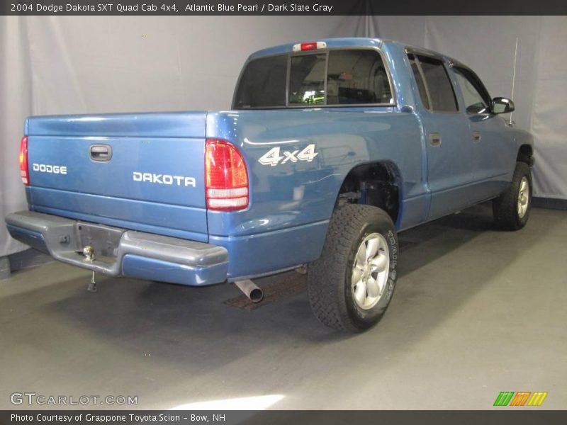 Atlantic Blue Pearl / Dark Slate Gray 2004 Dodge Dakota SXT Quad Cab 4x4
