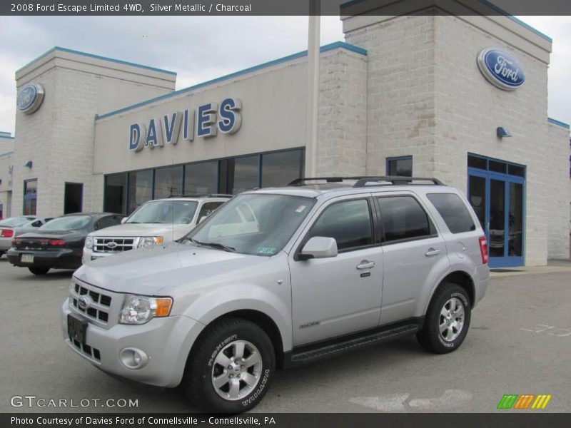 Silver Metallic / Charcoal 2008 Ford Escape Limited 4WD
