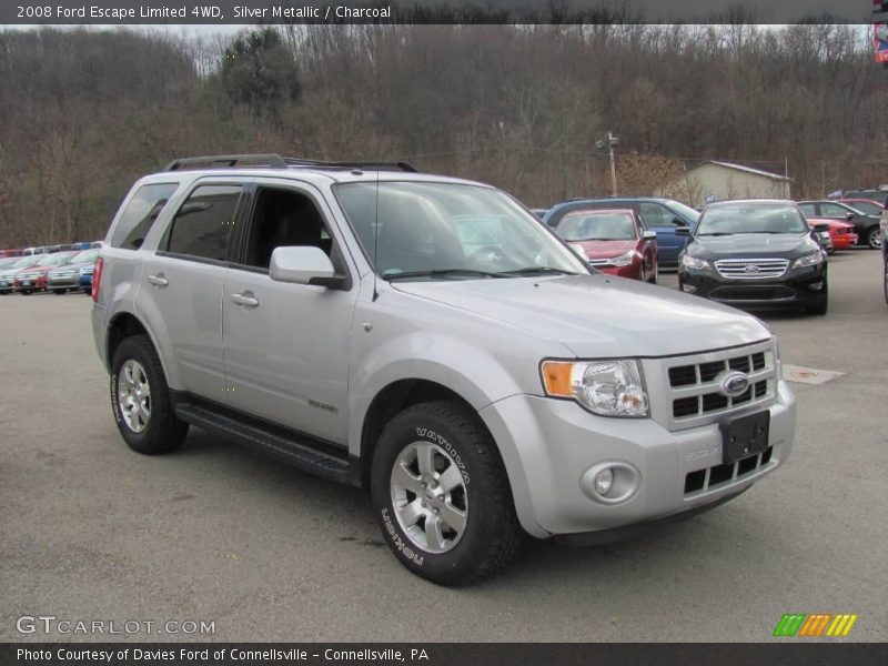 Silver Metallic / Charcoal 2008 Ford Escape Limited 4WD