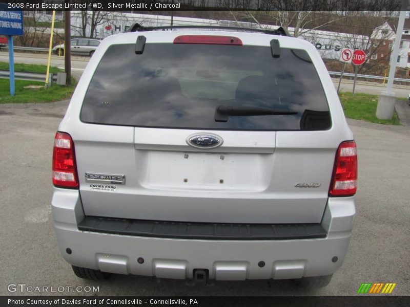 Silver Metallic / Charcoal 2008 Ford Escape Limited 4WD