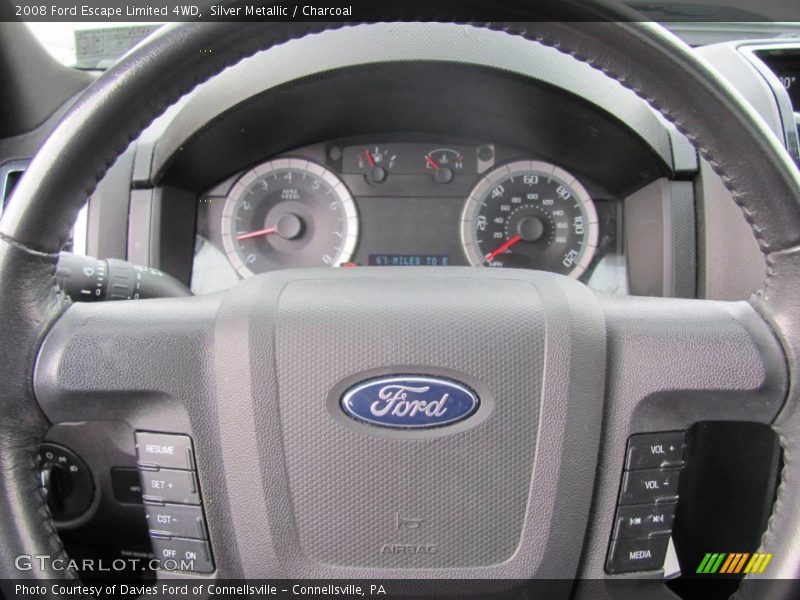 Silver Metallic / Charcoal 2008 Ford Escape Limited 4WD