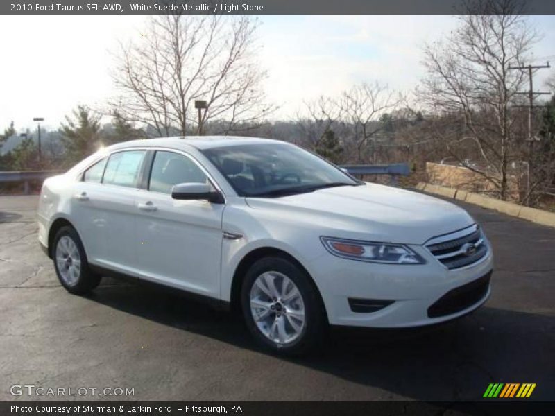 White Suede Metallic / Light Stone 2010 Ford Taurus SEL AWD