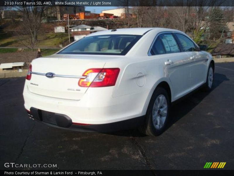 White Suede Metallic / Light Stone 2010 Ford Taurus SEL AWD