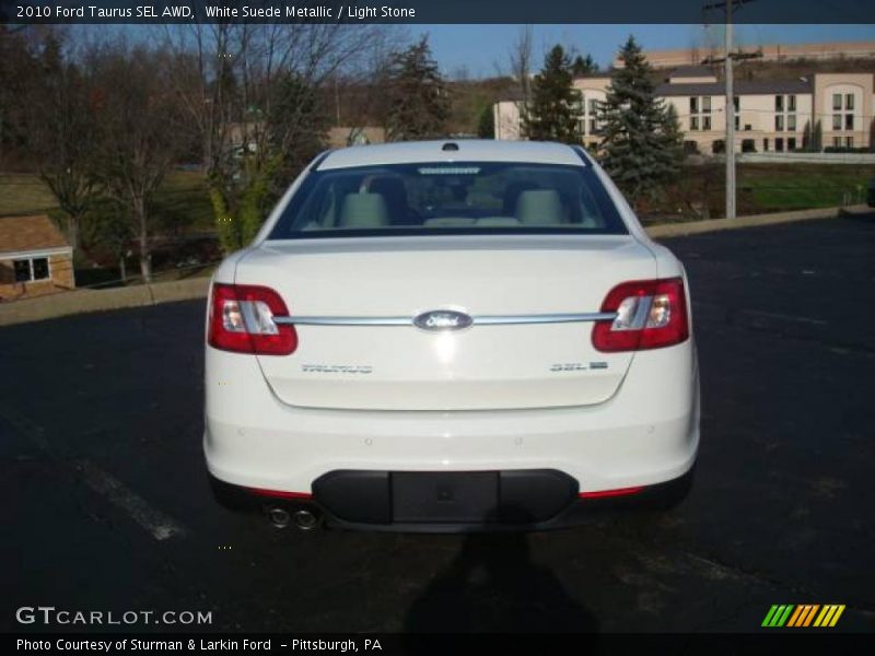 White Suede Metallic / Light Stone 2010 Ford Taurus SEL AWD